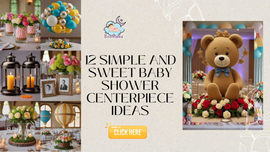 12 Simple and Sweet Baby Shower Centerpiece Ideas