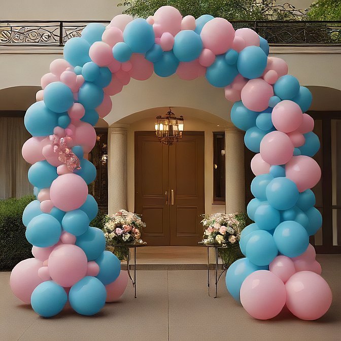 Baby Shower Balloon Arch Ideas 