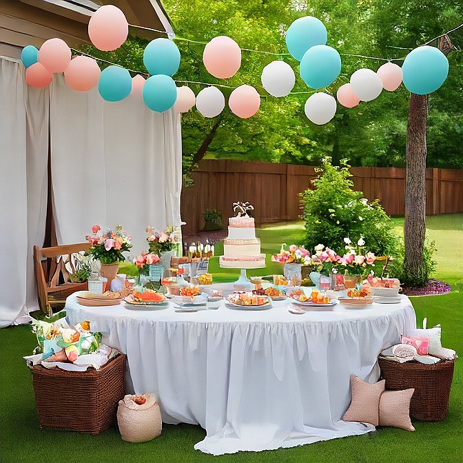 Backyard Baby Shower Ideas 