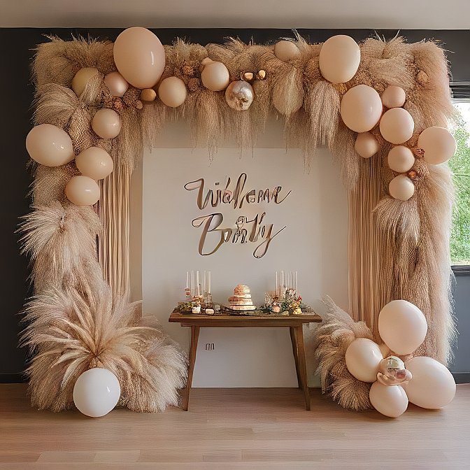 baby shower backdrop ideas