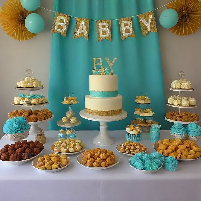 DIY Baby Shower Dessert Table
